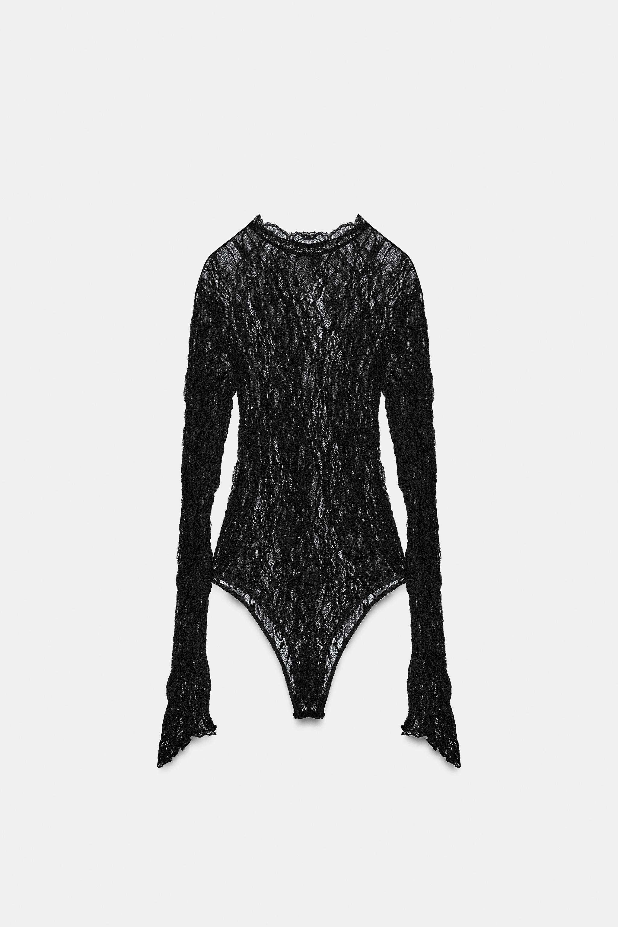 LONG SLEEVE LACE BODYSUIT